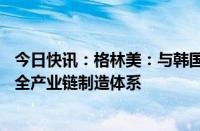 今日快讯：格林美：与韩国ECOPRO在印尼合作建设镍资源全产业链制造体系