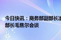 今日快讯：商务部副部长凌激与匈牙利外交与对外经济部副部长毛焦尔会谈