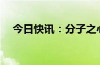 今日快讯：分子之心完成数亿元A轮融资