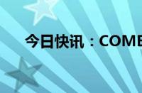 今日快讯：COMEX黄金期货大致持平