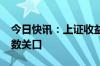 今日快讯：上证收益指数盘初跌破3000点整数关口