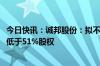 今日快讯：诚邦股份：拟不超5800万元增资取得芯存科技不低于51%股权