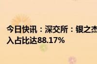 今日快讯：深交所：银之杰5个交易日累涨122%，自然人买入占比达88.17%