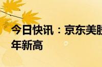 今日快讯：京东美股盘前涨逾4%，势创近一年新高