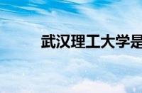 武汉理工大学是985还是211大学