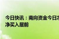 今日快讯：南向资金今日净买入超121亿港元，阿里巴巴获净买入居前