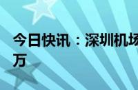 今日快讯：深圳机场口岸今年通关人次超400万