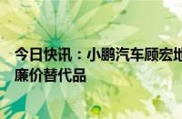 今日快讯：小鹏汽车顾宏地：在欧洲卖车旨在技术输出，非廉价替代品