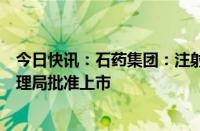 今日快讯：石药集团：注射用奥马珠单抗获国家药品监督管理局批准上市