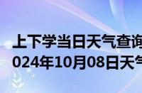 上下学当日天气查询-浑江天气预报白山浑江2024年10月08日天气