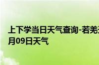 上下学当日天气查询-若羌天气预报巴音郭楞若羌2024年10月09日天气