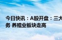 今日快讯：A股开盘：三大指数高开，沪指涨0.58%，IT服务 养殖业板块走高