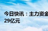 今日快讯：主力资金监控：天风证券净卖出超29亿元