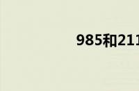 985和211大学一览表