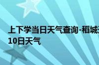 上下学当日天气查询-稻城天气预报甘孜州稻城2024年10月10日天气