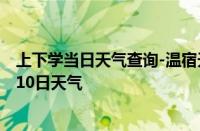 上下学当日天气查询-温宿天气预报阿克苏温宿2024年10月10日天气