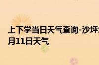 上下学当日天气查询-沙坪坝天气预报重庆沙坪坝2024年10月11日天气