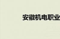 安徽机电职业技术学院怎么样