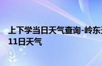 上下学当日天气查询-岭东天气预报双鸭山岭东2024年10月11日天气