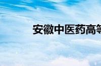 安徽中医药高等专科学校怎么样