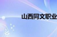 山西同文职业技术学院怎么样