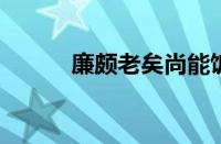 廉颇老矣尚能饭否是指什么意思