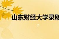 山东财经大学录取分数线2022怎么样