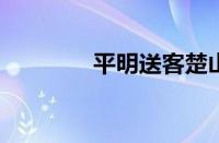 平明送客楚山孤指什么意思