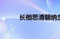 长相思清朝纳兰性德指什么意思