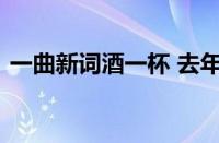 一曲新词酒一杯 去年天气旧亭台指什么意思