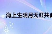 海上生明月天涯共此时的意思指什么意思