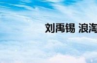 刘禹锡 浪淘沙指什么意思