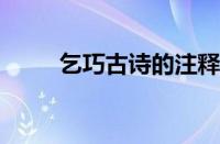 乞巧古诗的注释和译文指什么意思