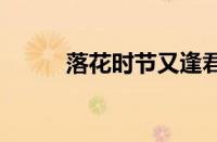 落花时节又逢君 蜀客指什么意思