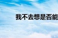 我不去想是否能够成功指什么意思