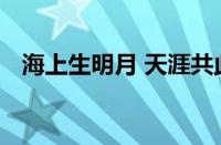 海上生明月 天涯共此时的意思指什么意思