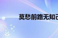 莫愁前路无知己全诗指什么意思