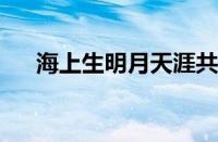 海上生明月天涯共此时意思指什么意思