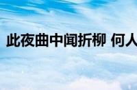 此夜曲中闻折柳 何人不起故园情指什么意思