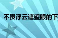 不畏浮云遮望眼的下一句是什么指什么意思