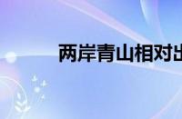 两岸青山相对出全诗指什么意思