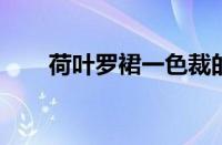 荷叶罗裙一色裁的下一句指什么意思